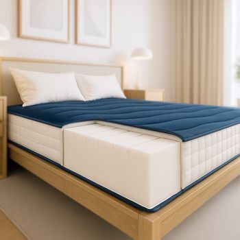 Colchón 90x190 Cm En Waterfoam Hipoalergénico, Altura 20 Cm | Medio Firme, Antibacteriano Y Transpirable | Hecho En Italia