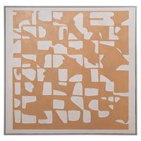 cuadro lienzo impreso abstract o 120x120cm marco ps