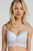 hunkemoller sujetador longline de aros preformado laila azul