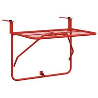 mesa de jardin  mesa de balcon acero dorado 60x40 cm