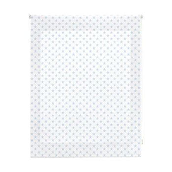 Estor Enrollable Infantil - Estor Infantil Tamaño 160x180 - Estor Enrollable Color Blanco Con Estrellas Celeste | Blindecor