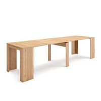 mesa consola extensible mesa comedor plegable 300 para 14 comensales comedor y cocina estilo moderno roble