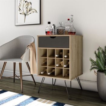 Estante para vinos en efecto madera
