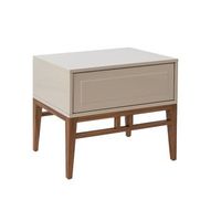 mesita de noche madera gris y nogal angel cerda 7035 60x40x50