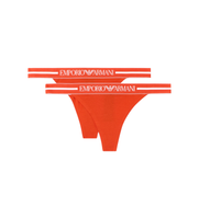 emporio armani para mujer ew000405af19023 set de 2 tangas color coral l homewear algodon