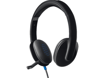 Auriculares - Logitech Headset H540, Diadema, Con cable, USB, Ecualizador incorporado, Micrófono con supresión de ruido, Botones multimedia, Negro