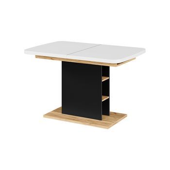Mesa De Comedor Fenaro 120-160 X 80 Cm Con Compartimentos Abiertos Vicco