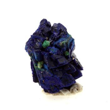 Azurita - Pierre Natural De Francia, Chessy -les -mines - Cristal Multicolor Raro Y Auténtico | 22.63 Ct - Certificado De Autenticidad Incluido | 19 X