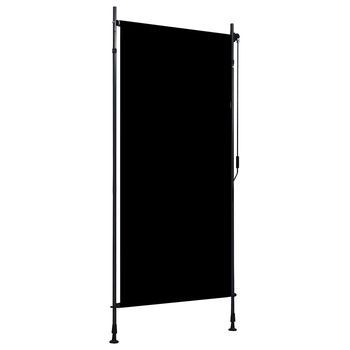 Estor Enrollable - Estor Para Exterior - Poliéster Y Aluminio - Gris Antracita (100x270cm)