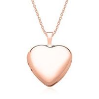 cadena medallon corazon grabable oro rosa 14 quilates