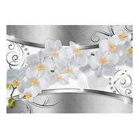 papel pintado 3d - puente floral 150x105 cm