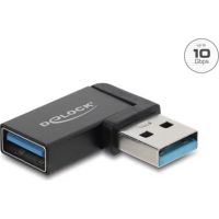 adaptador usb delock usb-a macho a usb-a hembra 32 gen 2 10 gbps angulado