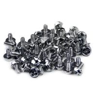 tornillo para rack startech screw632 kit 50 piezas 6-32x14 acero plata