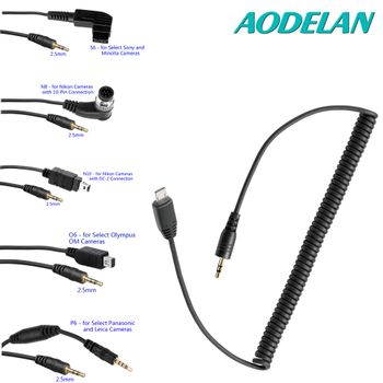 Cable de disparo remoto con cable AODELAN de 2.5mm para cámaras, compatible con modelos C6, C8, N8, N10, S6, S8, P6, F8 (a elegir)