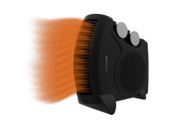 Calefactor portátil - Cecotec ReadyWarm 2000 Max Dual Black, W, 3 modos, 20 m², Silencioso, Intuitivo, Negro