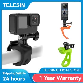 TELESIN-Mini soporte Flexible ajustable de silicona para cámara de acción, accesorios para Cámara de Acción Gopro Insta360 DJI