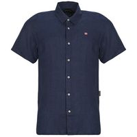 napapijri camisa manga corta g-linen para hombre