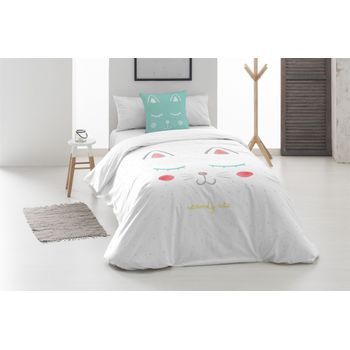 Funda Nórdica Infantil Cute 140x200, 100% Algodón. Incluye Funda De Almohada