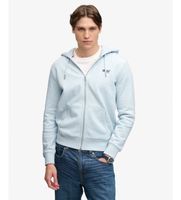 superdry para hombre m2014128a sudadera con capucha essential logo azul l casual algodon