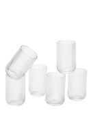 vaso de trago largo merlot transparente  h15xb8xl8cm