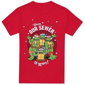 Teenage Mutant Ninja Turtles Camiseta Merry Christmas From Our Sewer para hombre