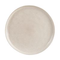 plato de postre de gres beige