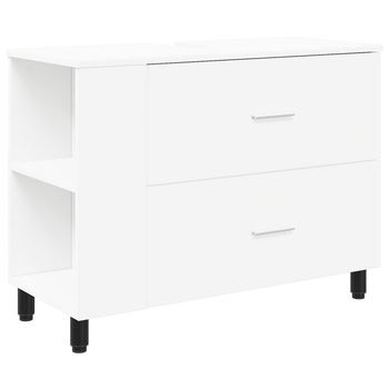 Unidad De Tocador De Baño Blanco 80 X 35 X 60 Cm Vidaxl