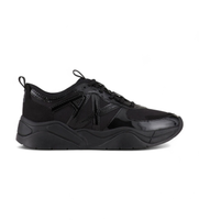 ax armani exchange para mujer xdx039xv31100002 zapatillas multimaterial negro 36 plano cordones casual