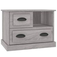 mesita de noche gris sonoma 60x39x45 cm vidaxl