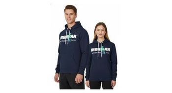 Ironman suiza sudadera con capucha azul marino