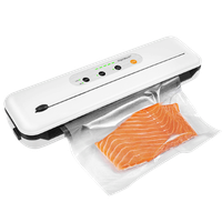 aigostar doreen 30lyd - envasadora al vacio para alimentos secos y humedos con cortador de bolsas piloto indicador luminoso incluye bolsas y tubo para botes