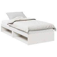 cama individual  cama para adultos  sofa cama con colchon madera maciza de pino blanco 90x200 cm