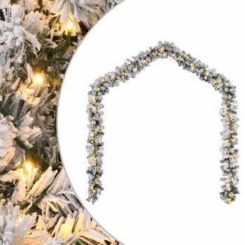 Guirnalda De Navidad Con Luces Led Pvc Verde 20 M Vidaxl