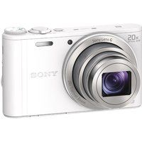 sony cyber-shot dsc-wx350w superzoom compact camera - white white