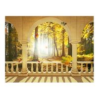 papel pintado 3d - suero con un bosque otoral 400x309 cm