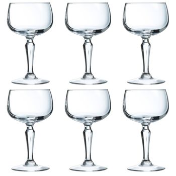 Juego de 6 copas cóctel vidrio 27 cl