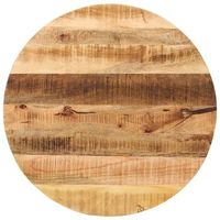 tablero de mesa redondo madera maciza mango rugosa o 70x15 cm vidaxl