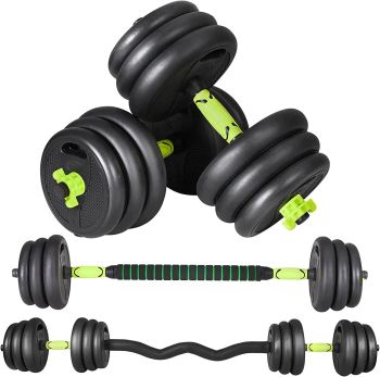 Ozio Fitness Kit de Mancuernas 30 Kg 4 en 1 Multifit | Entrenamientos de Fuerza