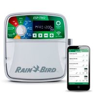 programador de riego rain bird esp-tm2 exterior 4 zonas