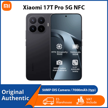 Xiaomi 17T Pro 5G NFC Teléfono Celular con Procesador MediaTek Dimensity 9500, Batería de 7000mAh, Cámara de 50MP con OIS, Pantalla de 6.83