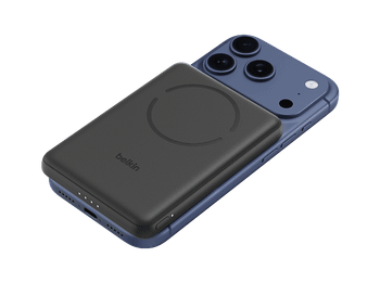 Powerbank - Belkin BBA012, USB-C, 15 W, Tecnología magnética Qi2, 5000 mAh, Negro