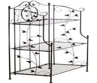 estanteria de pie reus metal negro 33x58x118 cm