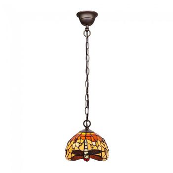 Lámpara de techo belle amber cristal tiffany