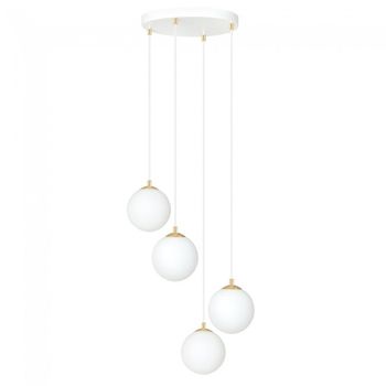 Lámpara colgante gala blanco (4 luces)