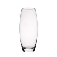 tresv jarron de flores de cristal florero abombado de vidrio 26cm 21cm y 265cm de alto elegante y sofisticado