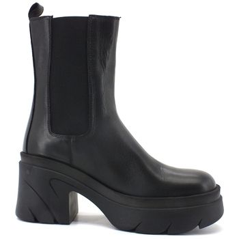 Divine Follie Botines Stivaletto Polacco Elastici Nero FA-1001 para mujer