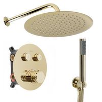 conjunto de ducha rea lungo diamond gold  box