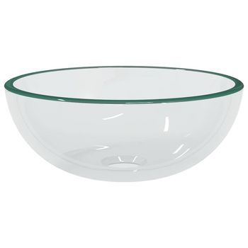 Lavabo De Vidrio Templado Transparente 30x12 Cm Vidaxl