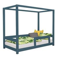 cama cabana infantil bunky 120 x 180 verde petroleo