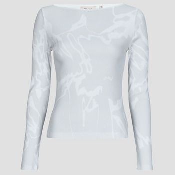 OLAF Camiseta manga larga AOP BOAT NECK TOP para mujer